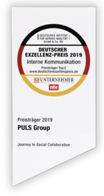 Le Deutscher Exzellenz-Preis en 2019 a été décerné à PULS dans la catégorie « Communication interne ».