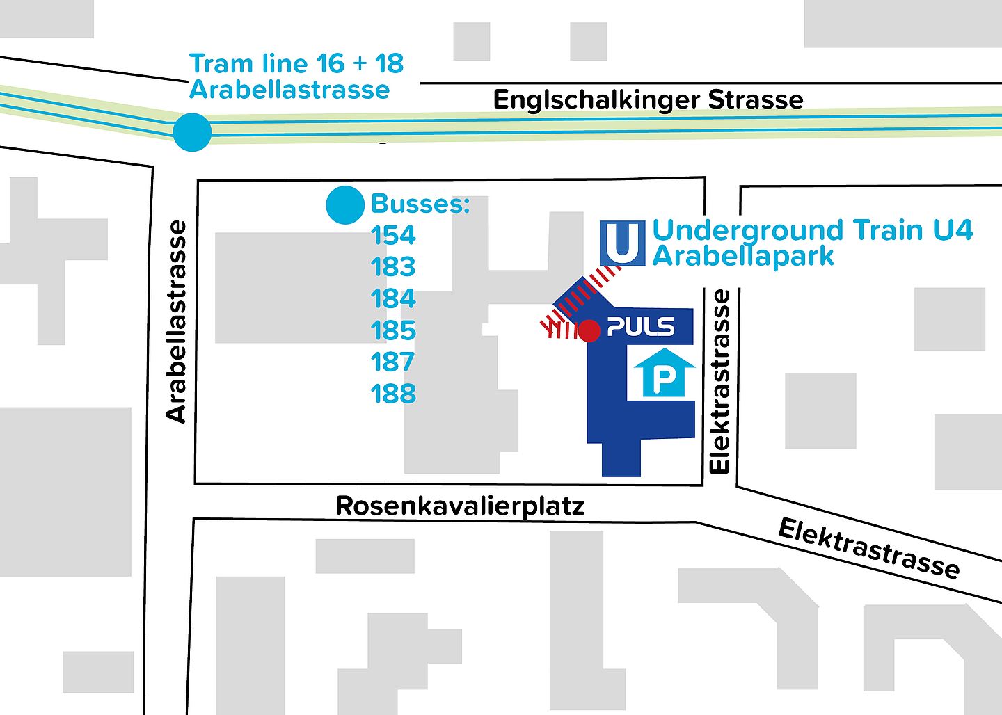 PULS route map subway