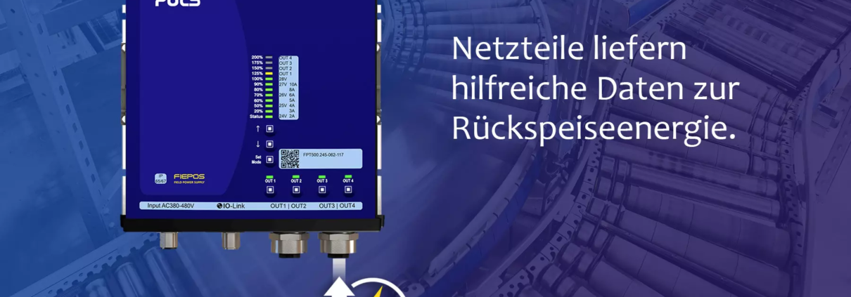 Netzteile liefern hilfreiche Daten zur RÃ¼ckspeiseenergie