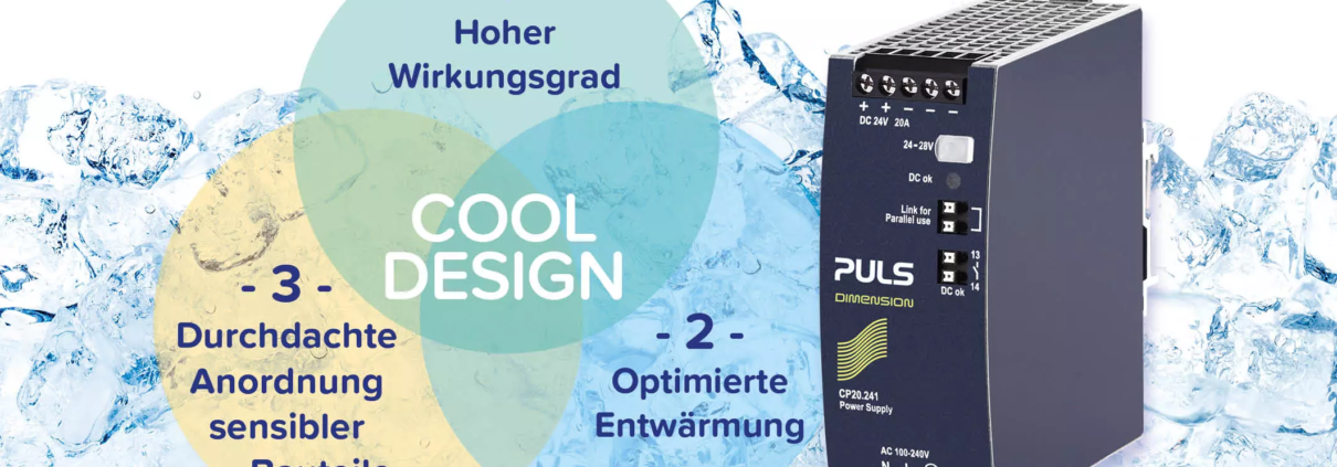 Das PULS Cool-Design sorgt fÃ¼r eine lange Lebensdauer der Netzteile