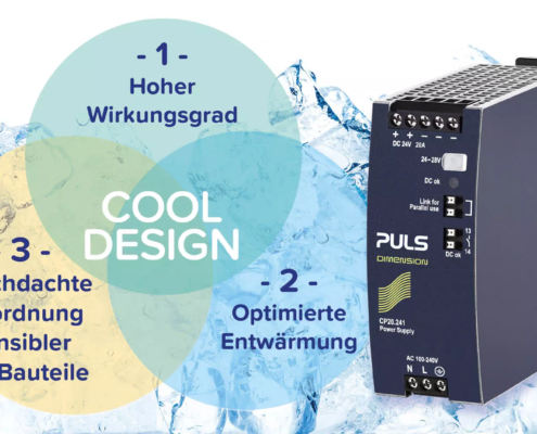 Das PULS Cool-Design sorgt fÃ¼r eine lange Lebensdauer der Netzteile