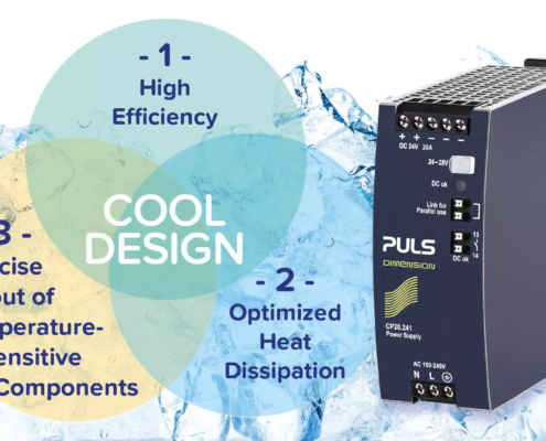 DIN rail power supply units: How the service lifetime is determined by the temperatureDIN rail power supply units: How the service lifetime is determined by the temperature